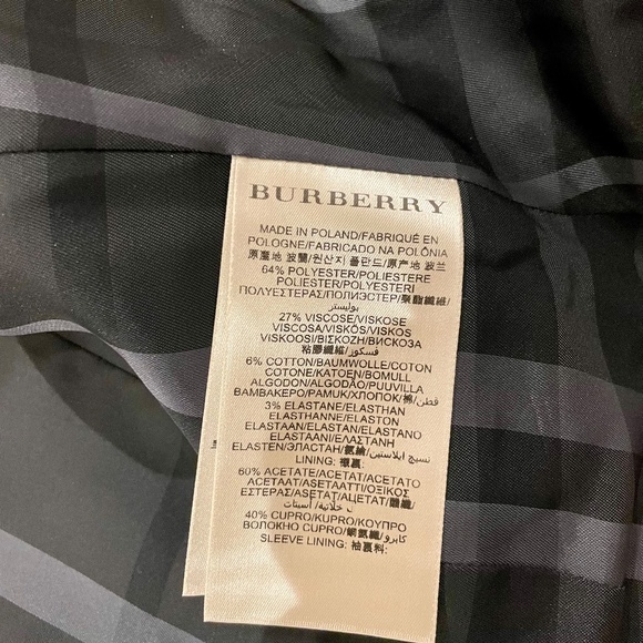 Burberry Military Style Charcoal Grey Jacket Size 4 - Picture 8 of 8